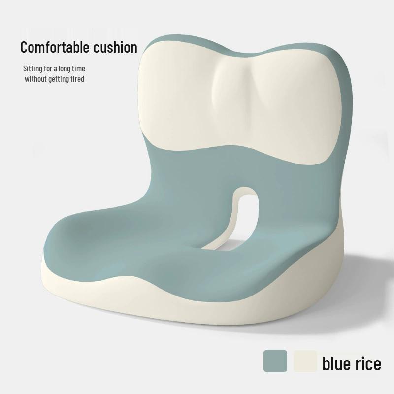Ergonomic Seat Cushion with Lumbar Support and Memory Foam for Waist and Back Comfort