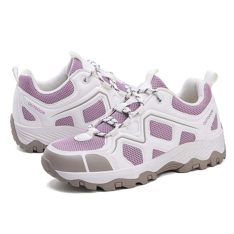 Spring and Autumn Couple Mountaineering Hiking Shoes Non-slip and Wear-resistant Walking Shoes Trendy Fashion Sports Shoes Breathable and Quick-drying
