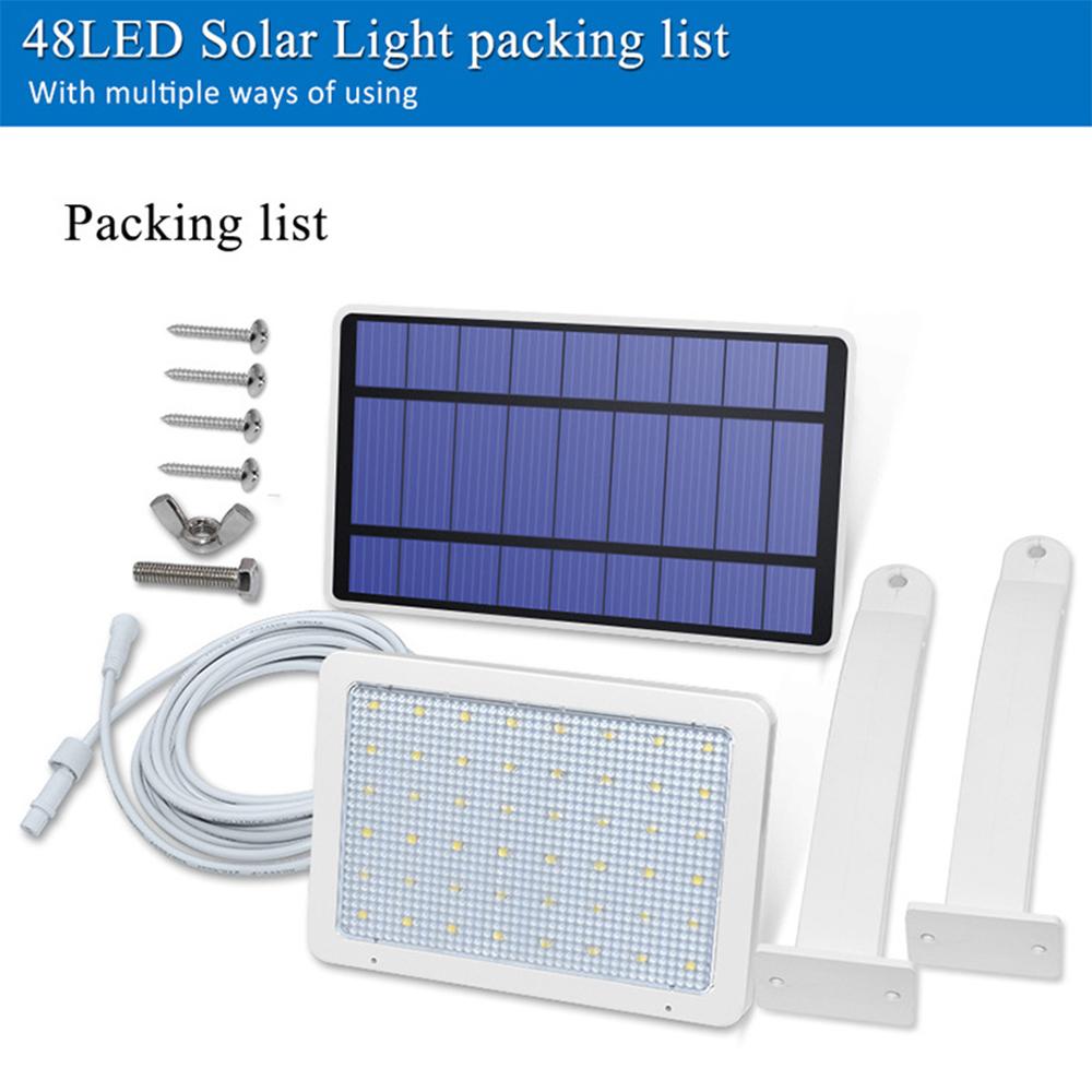 JOYINLED 48 LED Solar Street Light Spotlight Waterproof Garden Flood Light Adjustable Solar Yard Lamp Super Bright Path Light