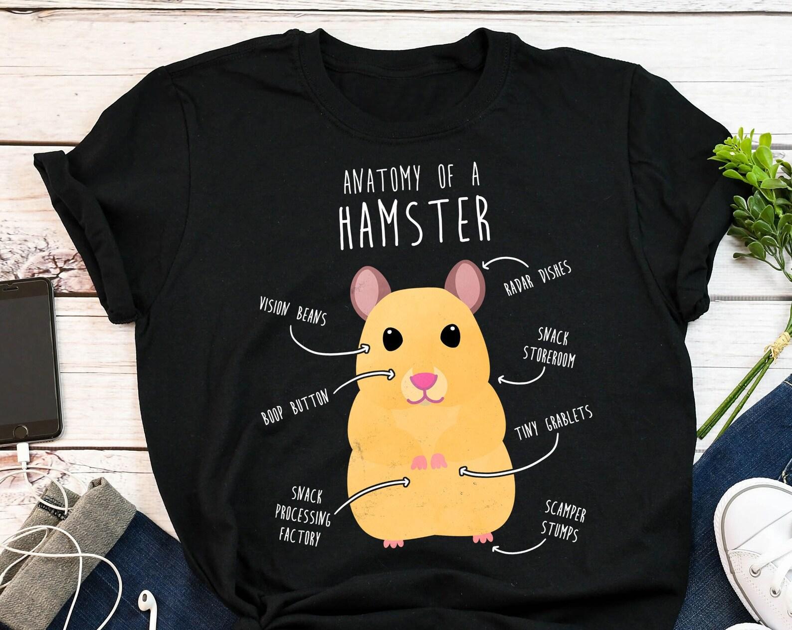 Golden Syrian Hamster Shirt, , , Funny Hamster Lover Gift, Cute Pocket Pet T-shirt, Hamster Lover Tshirt, Tee, Hamster Mom, Dad 100