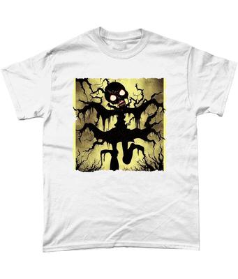 Gruseliges Zombie Halloween Horror T-Shirt Hexen Kürbisse