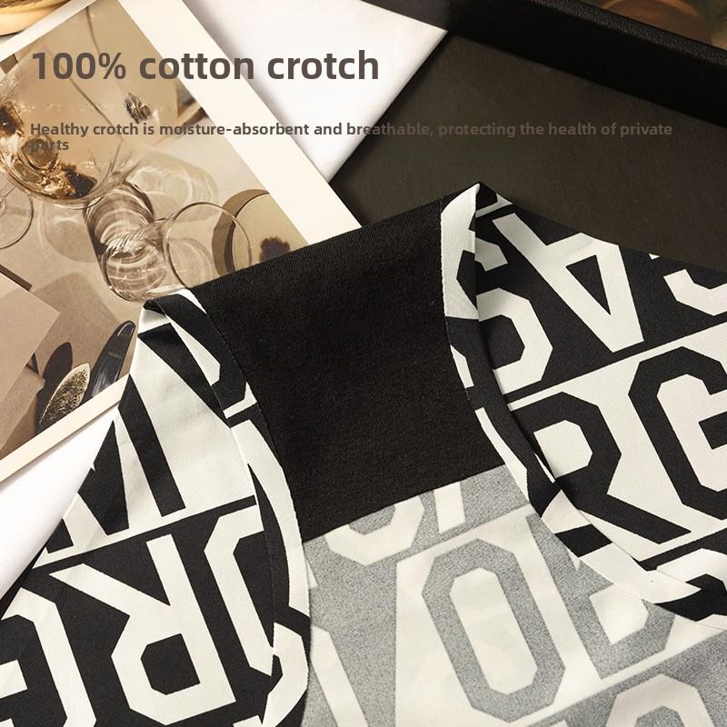 Damen Frühling und Sommer Neu Überkreuzte Hohle Bare Feeling Atmungsaktive Hüftslips ohne Abdrücke