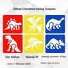 Children's Educational Painting Stencils: DIY Plastic Templates for Early Education