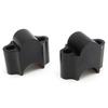 Universal Black CNC Aluminum Motorcycle 1 1/8" Handlebar Clamp Risers 28mm Rise