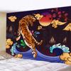 Japanese Style Ocean Wave Tapestry Office Living Room Decoration Home Wall Tapestry