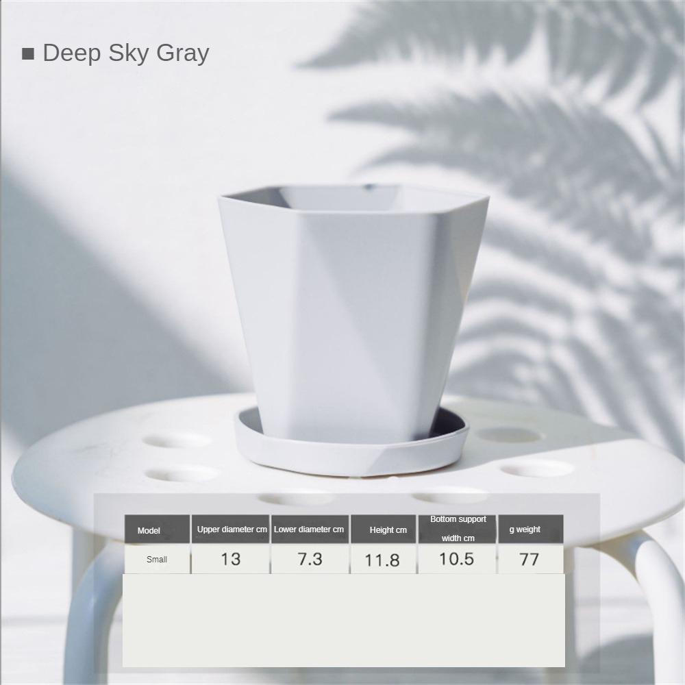 Practical Water-saving Tray Compression Extrusion Simple Temperament Ventilation Hole Design Flower Pots And Planting Flowerpot