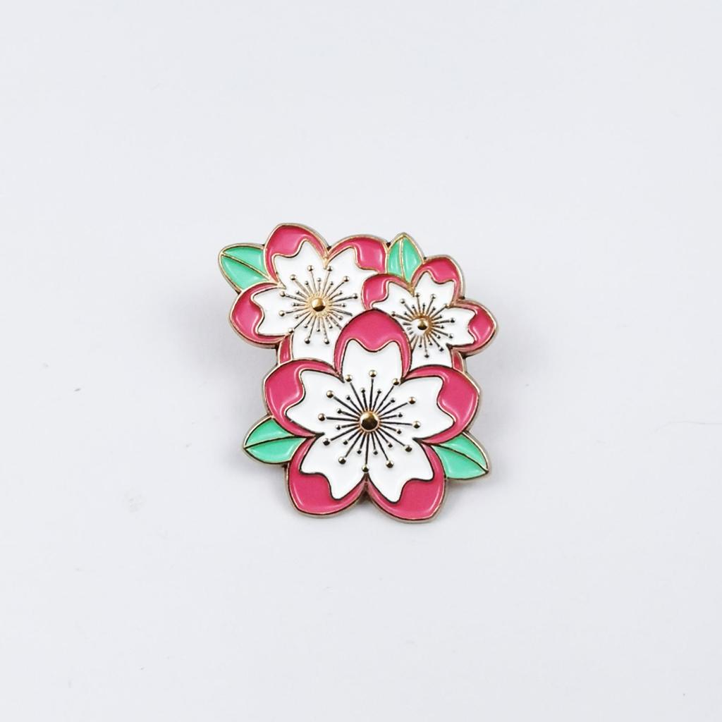 Elegant Colorful Flower Metal Brooch for Ladies - Drip Oil Alloy Corsage, Backpack Decoration & Clothing Accessory