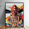 African Woman Home Art Decorative Painting The Living Room Entrance Hallway Decorative Oil Painting Cuadros Decoracion Salon