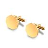 1Pair Mens Blank Round Octagon Cufflinks Stainless Steel Tuxedo Shirt Studs Cuff Link Jewelry Gift Wedding Business 15mm/18mm
