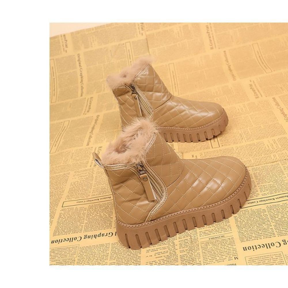 

Зимние замшевые кожаные водонепроницаемые ботинки для снега для женщин 40 хаки