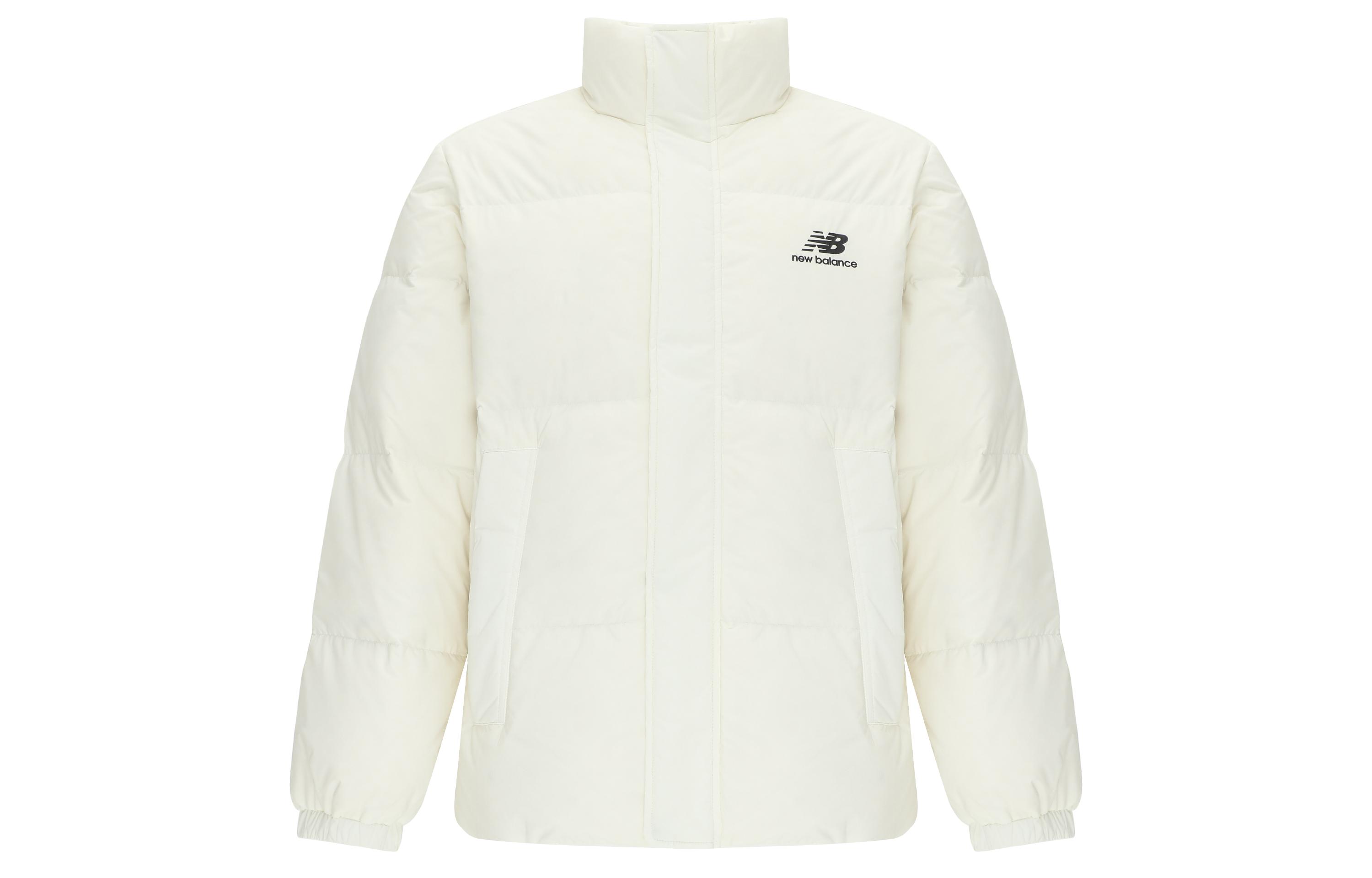 New Balance Down Jackets Men s White Stand Collar Thickened Other AMJ24359-CIC L