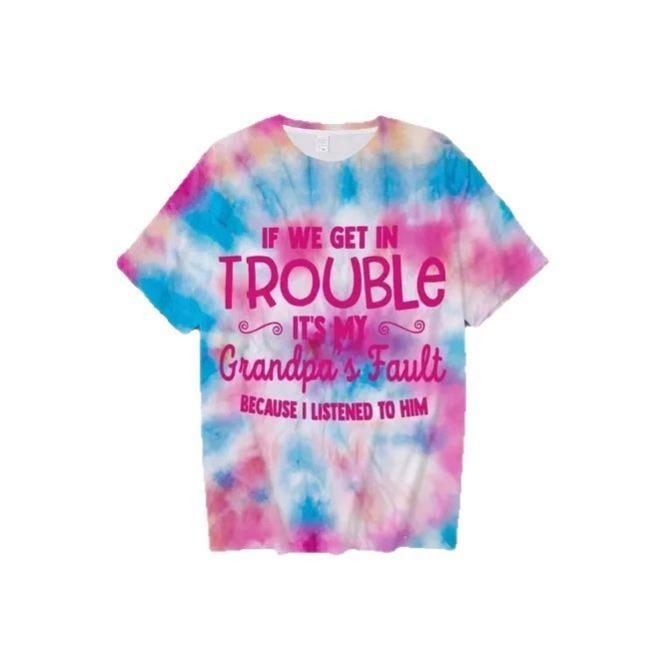 Summer New Casual and Comfortable Animal Print Girls Round Neck Short Sleeve T-shirt
