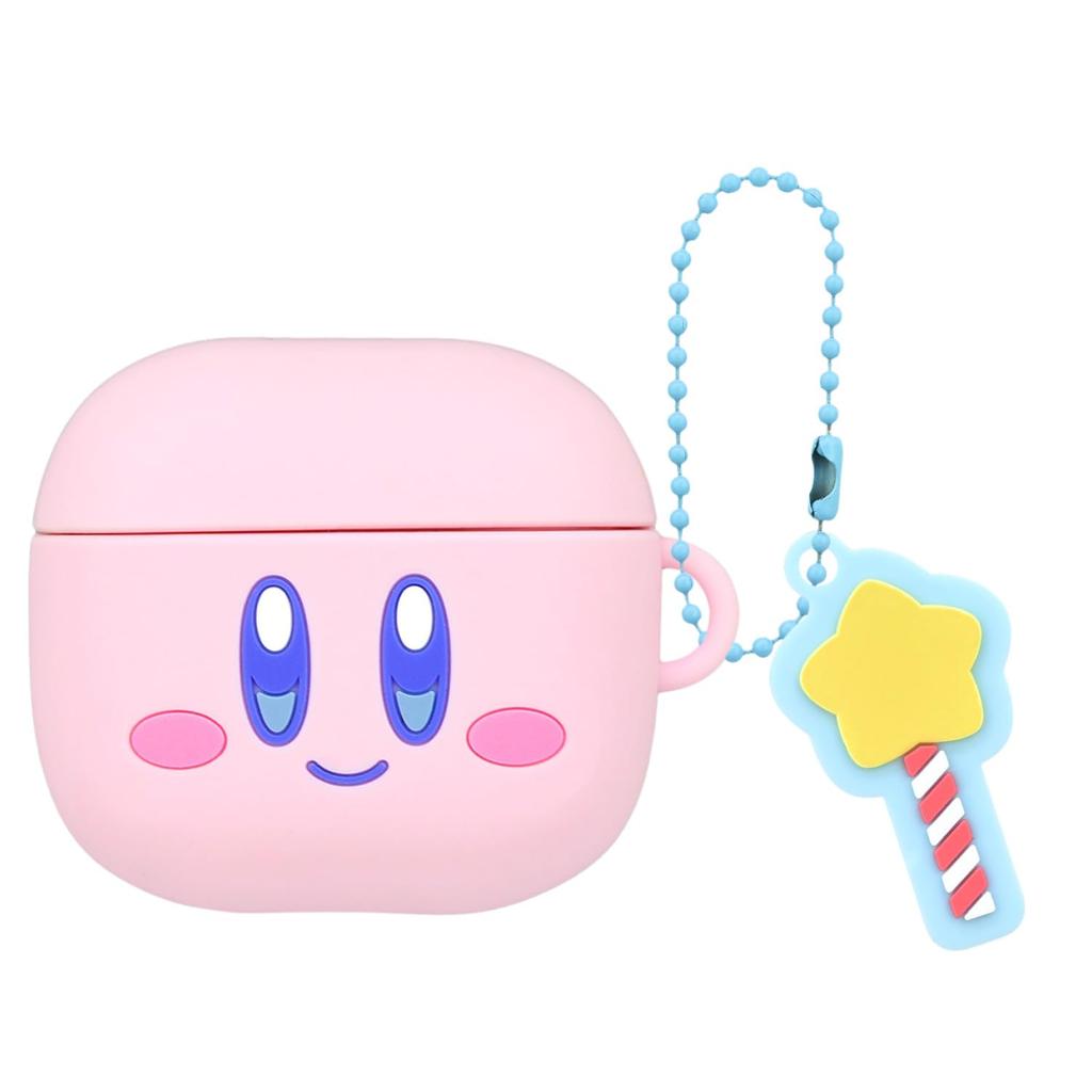 Gourmandies Kirby of the Stars Silicone Case for AirPods Type 4, B, BKBY-22B