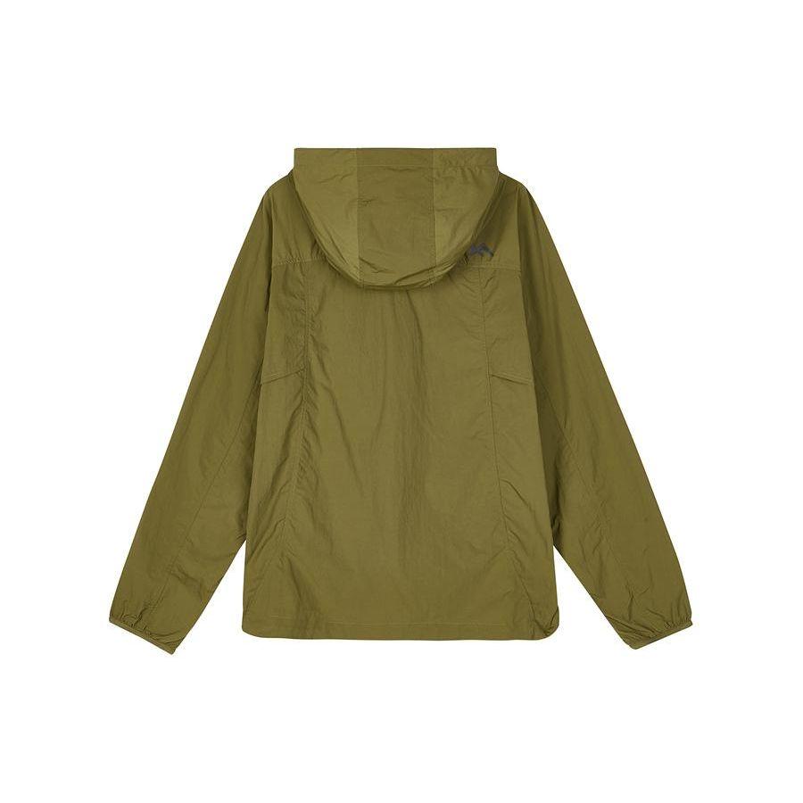 Skechers Hooded Zipper Multi-Pocket Loose Breathable Comfortable Casual Sports Long Sleeve Jacket Men jackets Olive-Gray L224M004-0402