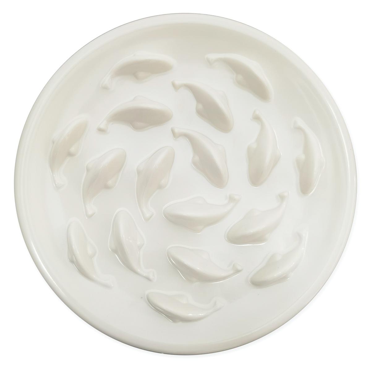 

2025+ Pet Slow Feed Dish for Cats and Small Dogs,Fish Pool Design, Fun Interactive Bloat Stop Puzzle Feeder Bowl Easy to Clean China Mainland