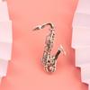 1pc Elegant Saxophone Women's Brooch & Pin Jewelry - Retro Elegant, Unique Design, for Scarves/Jackets/Bags, Ideal Holiday Gift