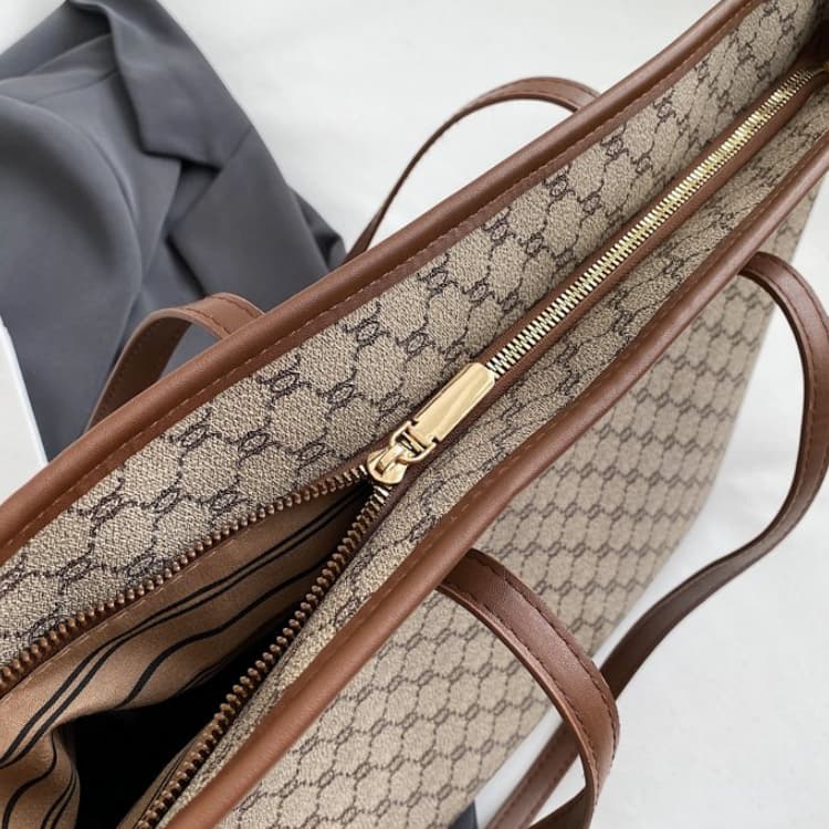 Printed light luxury fashion pattern shoulder bag tote bag