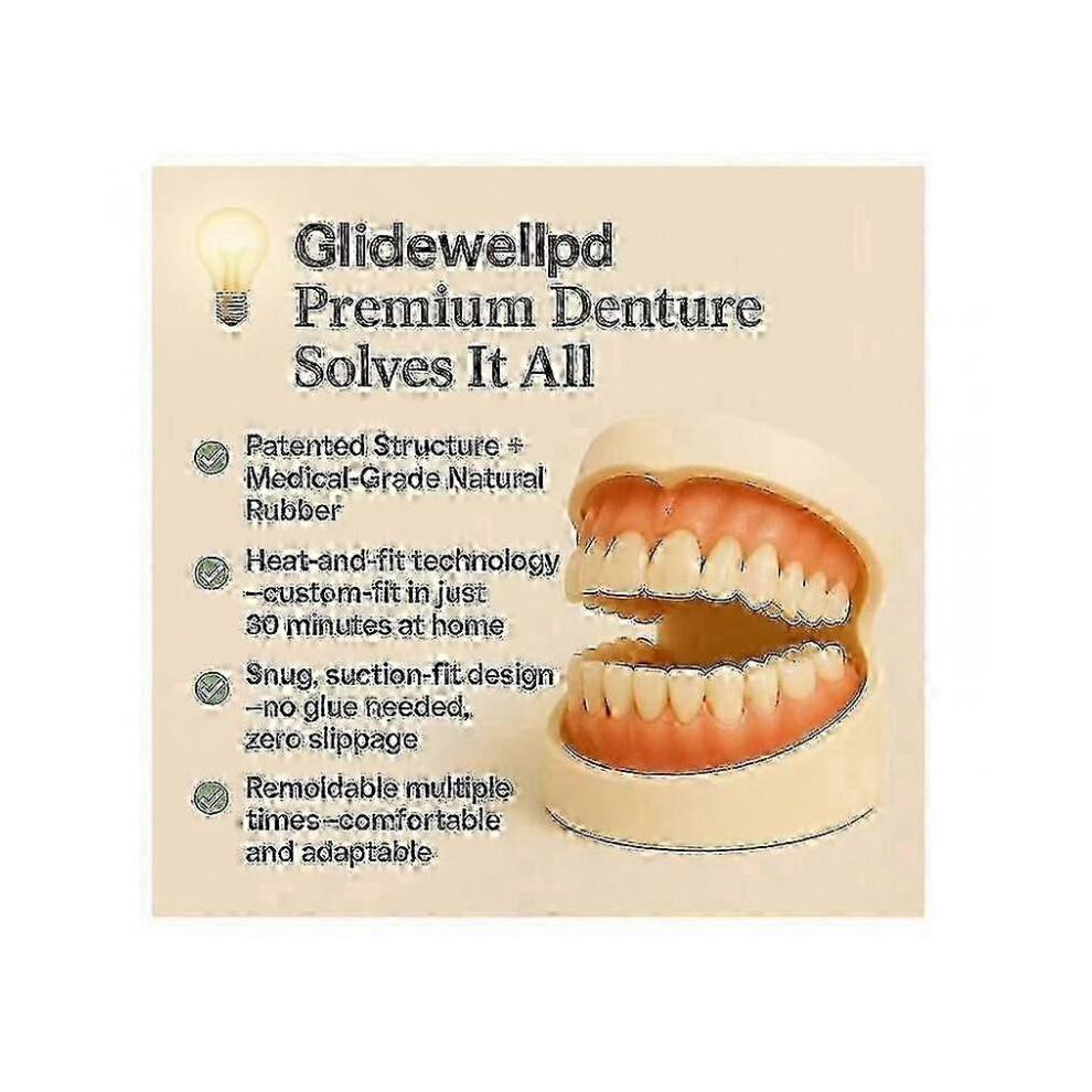 Glidewellpd - Premium Silicone Denture, Smileasego Premium Dentures Full Mouth