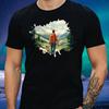 T-Shirt Men Wanderer Landscape Nature Motif Cotton Size XS To 5XL