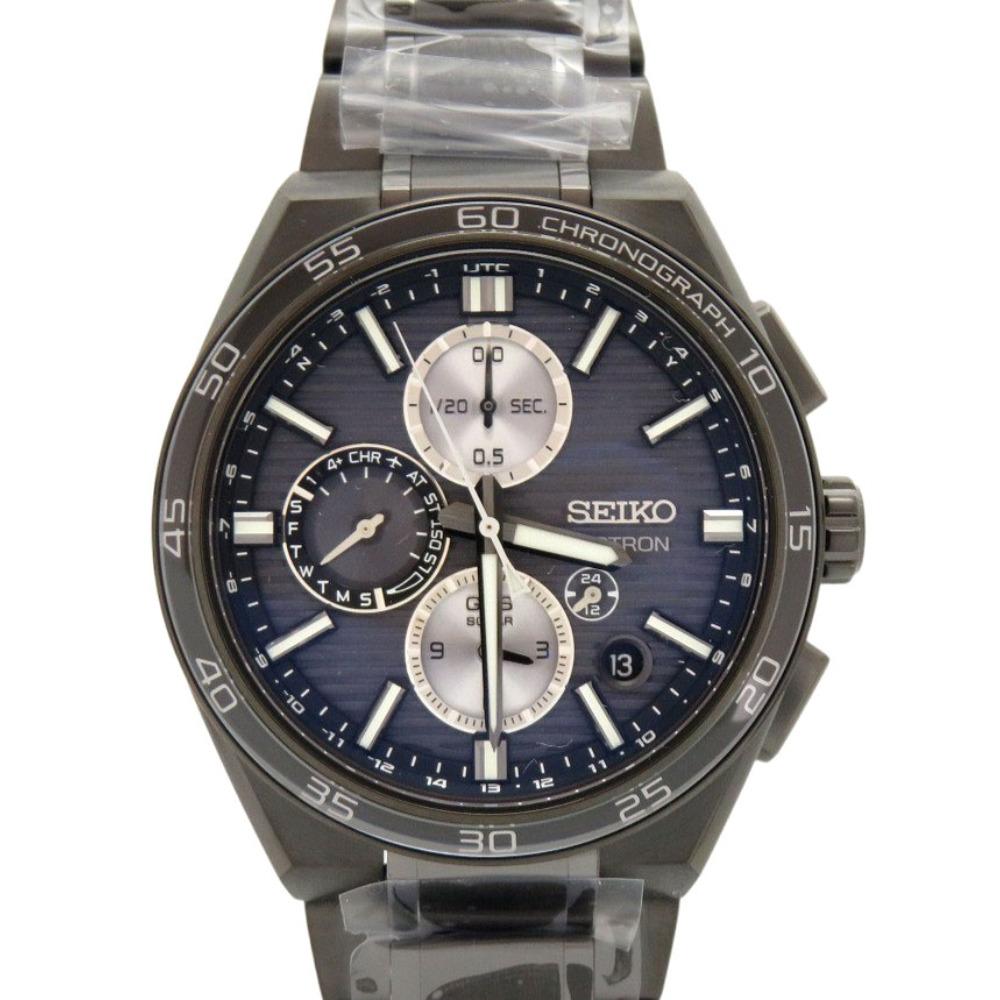 Used AUTHENTIC SEIKO SBXC179 5X83-0AP0-1 Astron Nexter Black Titanium Wristwatch