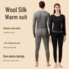LANGSHA Unisex Thermal Underwear Set with Wool & Silk