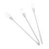 3Pcs Professional Nail Art Stirring Rod Spatula Set Stainless Steel Needle Stick Nail   Tools