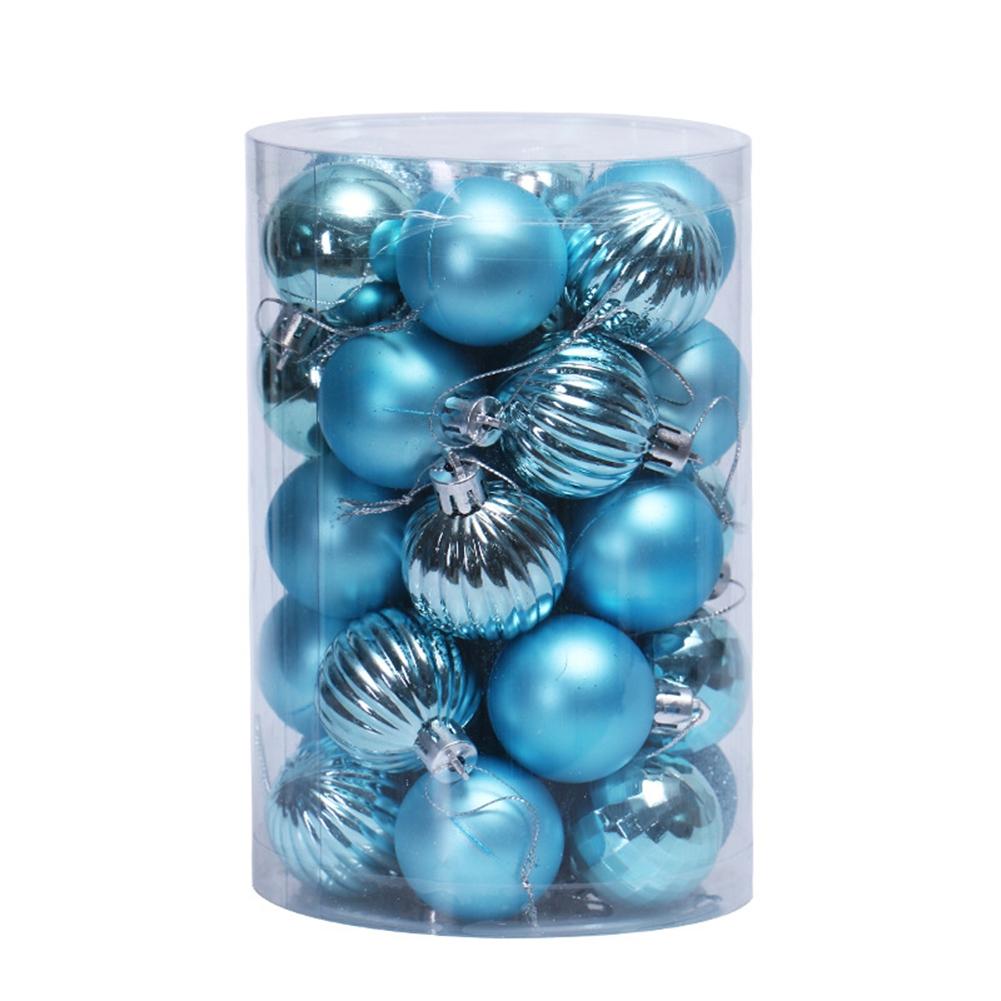34PCS Christmas Ball Ornament Shatterproof Christmas Ornament Tree Ball 40mm Red