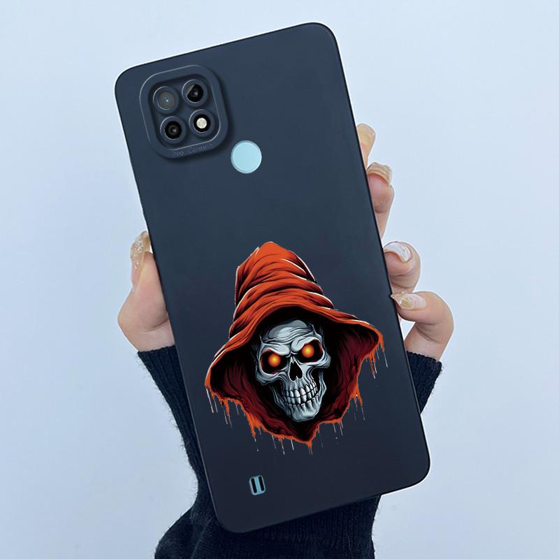 For Realme C21 RMX3201 / C21Y RMX3261 RMX3263 C25Y Phone Case Coque Soft Silicone Sweet Painted Girls Lovely Printed Back Cover