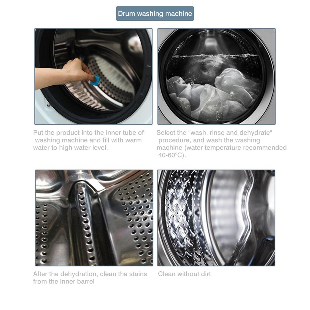 10/50Pcs Affresh Durable Washing Machine Cleaner Descaler Deep Cleaning Chemicals Remover Effervescent Tablet Granules TXTB1