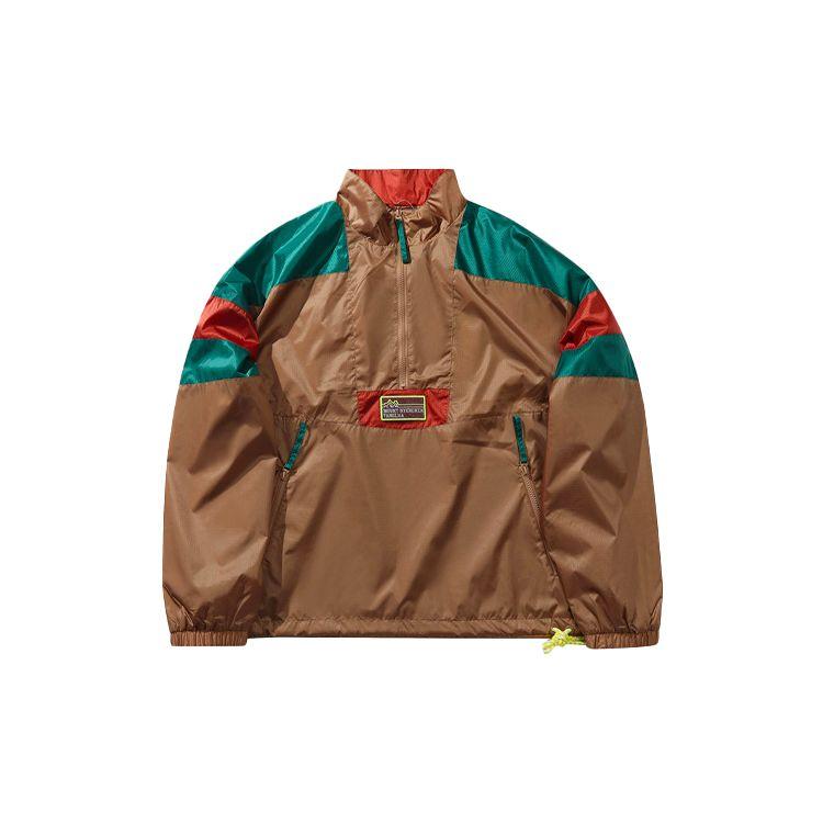 

Спортивная куртка-пуловер на молнии до середины бедра серии Li Ning New York Fashion Week для мужчин, куртка, коричнево-зеленая AFDP619-2 M