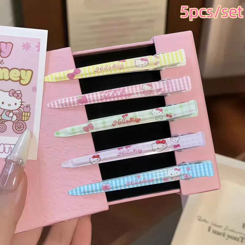 4/5 шт. Друкована шпилька для волосся «Кітті», позиціонуючий затискач, мультяшна шпилька-качка, трендова та універсальна декоративна шпилька для чубчика