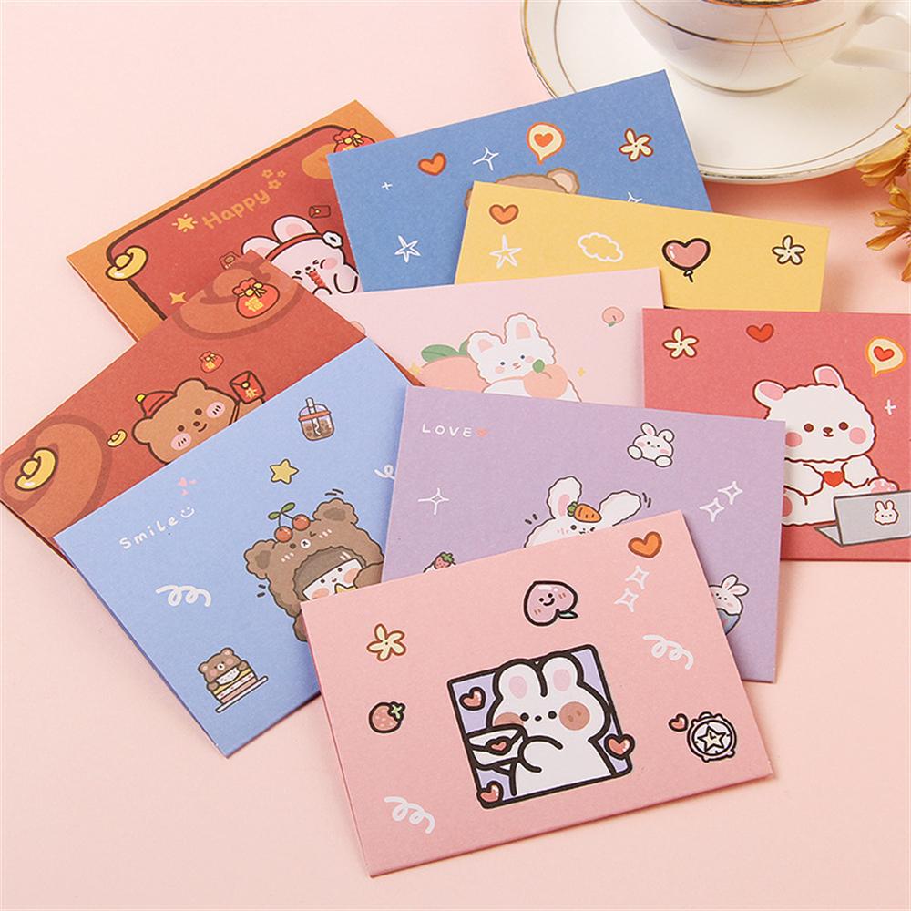 Message Envelope Message Available Exquisite Workmanship Cute 9.6 * 7.2cm Cartoon Postcard Cute Postcard Cute Design General