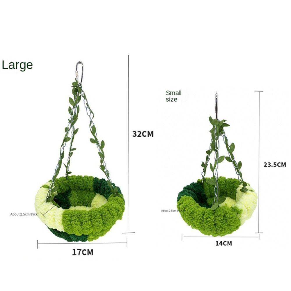 Coral Fleece Bird Sleeping Nest Green Winter Nest New Bird Cage Hammock for Small Pets