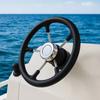 Black Foam Grip Marine Steering Wheel 5-Spoke Design Yacht Accessories  Marine Use