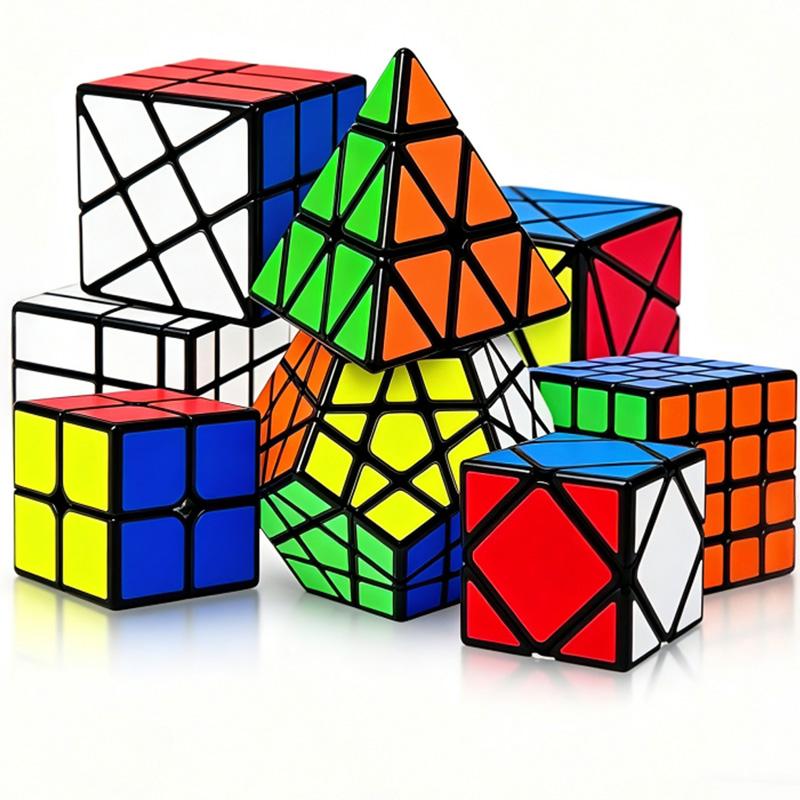 Speed Cube 2x2 3x3 Pyramid Mirror Skewb Dodecahedron Megaminx FengHuoLun Problem Solving Brain Teaser Toys Gifts For Adults Kids