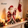 Decorative Figurines for Mantel Christmas Santa Claus/Snowman/Witch Figurine with Tree Skirt Design, Table Centerpiece Witch Collectibles Christmas,