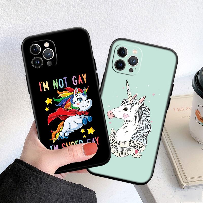 CJ103 Unicorn Cute Soft Shell Phone Case for OPPO A40 A60 A80 A15 A16 A16K A12 A17 A17K A54 A54S A53 A53S A55 A56 A57 A98 F23