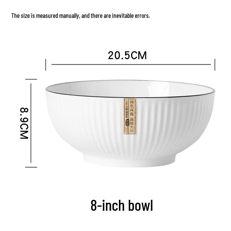2-Piece Extra Large Japanese Style Ceramic Soup Bowl Set 8-inch Large Yamada Soup Bowl - 1 piece