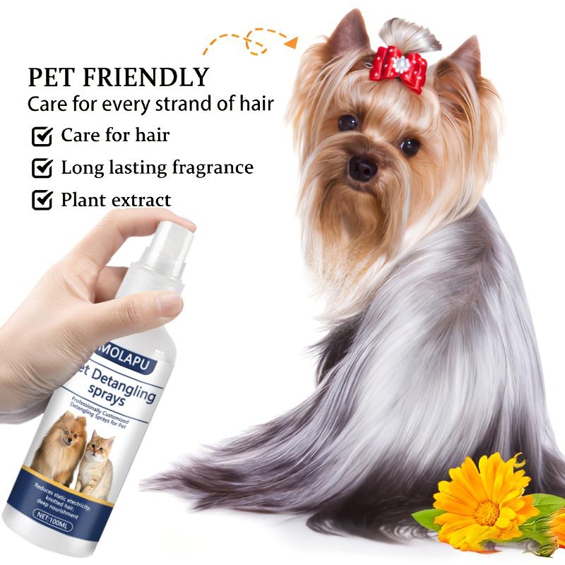 Cat and Dog Hair Tangle Prevention Spray – Leave-In Conditioner to Detangle Pet Hair. A Professional Formula Specifically Designed for Pet Grooming