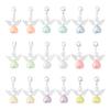 50Pcs Angel Pearls Beads Pendant Keychain,Key Charm Car Keyrings Bag Charm for Purses Handbags Bag Accessories Gift