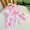 Dog Princess Dress Kitten Pet Skirt Spring Summer Cute Dog Dress Bow Lace Clothes for Small Medium Puppy Poodle Chihuahua