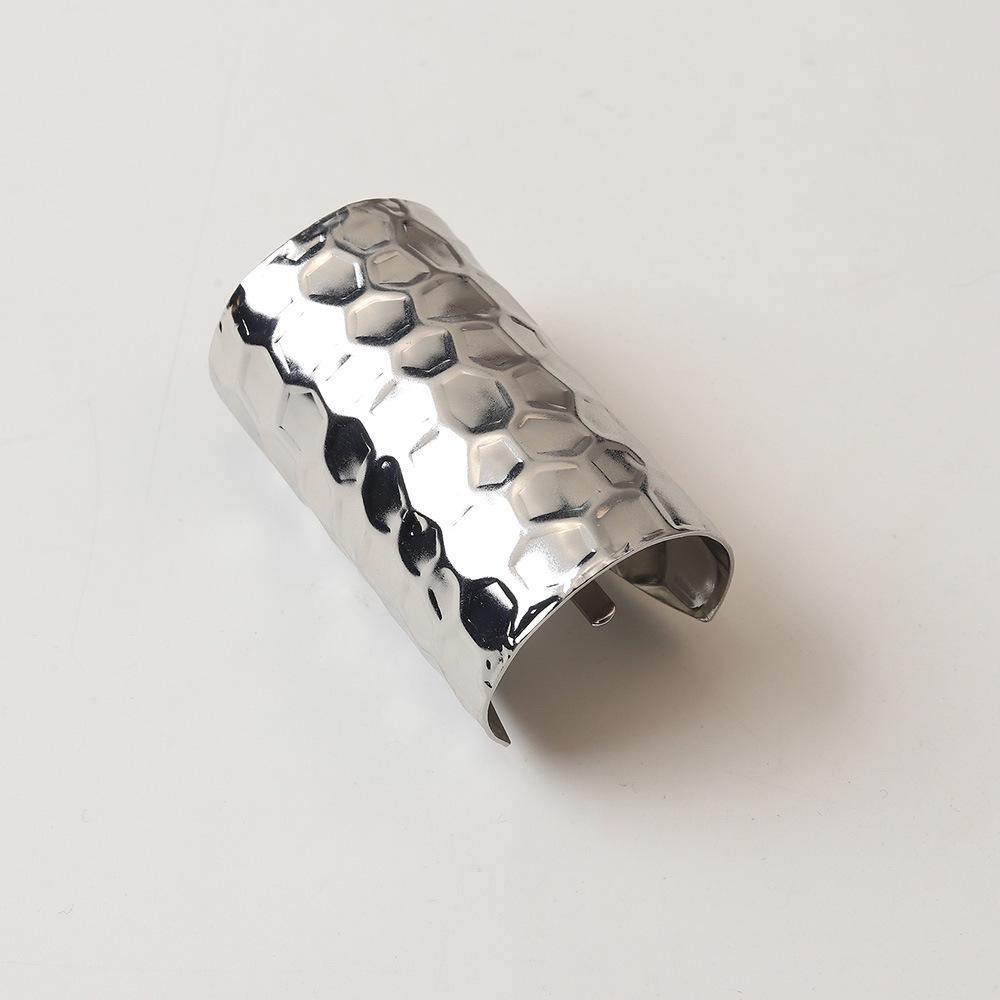 2025 Koreansk Metall Texturerad Hårnålsklämma för Låga Hästsvansar - Högkvalitativ Damhåraccessoar