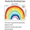 Decoration Creative Wall Stickers Double-sided Visual Rainbow Electrostatic Window Glass Stickers Home Landscaping