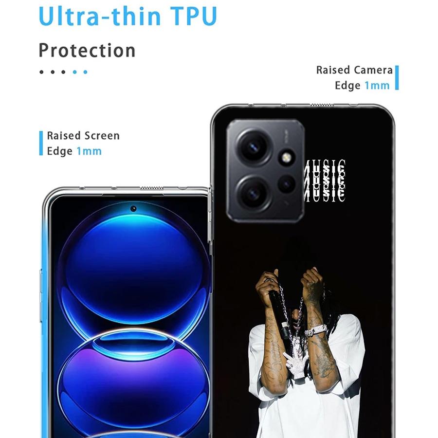 I AM MUSIC P-Playboi Carti Phone Case For Redmi Note 14 15 Pro 5G 13 12 Pro Plus 11 11T 11E 11S 10 Pro 10S 9 9S Cover Cell Clear
