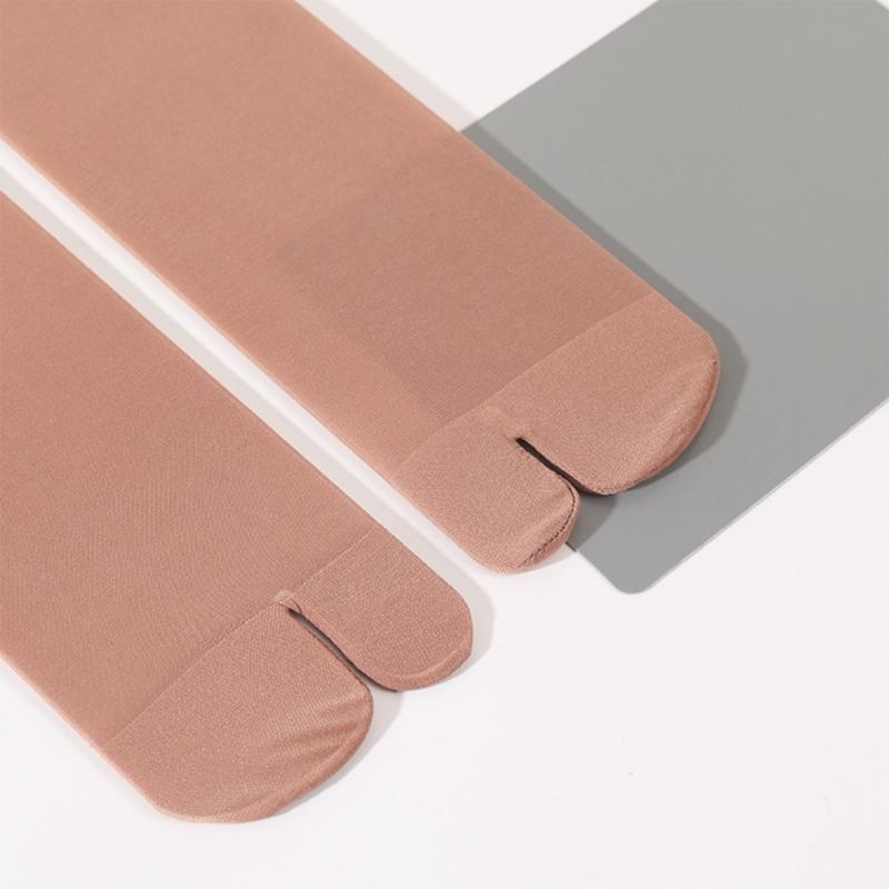 Dames Doorzichtige Enkelsokken Anti-scheur Comfortabel Onzichtbaar Ultra Dun Split-teen Slippers Sokken voor Dagelijks Gebruik
