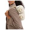 Coach Ashton 25 Removable Shoulder Strap Top Zip Closure Handheld Crossbody Bag Patent Leather Medium Women Handbags Gold Pearl-White CV943-IMPRL