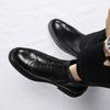 Fashion High Quality Leather Chelsea Men's Boots Luxury Brand Comfy Brogue Shoes Men Fashion Trend Thick Bottom Casual Mens Ankle Boots