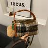 Plaid Fashion Autumn and Winter New Handbag 2025 Shoulder Messenger Bag Pillow Bag Casual