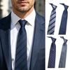 Men Tie Formal Striped Spotted Print Groom Wedding Tie Pointed High-End Style Business Necktie Outfit