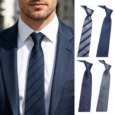 Herren Krawatte Formell Gestreift Gepunktet Bräutigam Hochzeitskrawatte Spitze High-End Stil Business Krawatte Outfit
